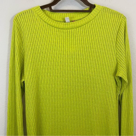 Anthropologie Pilcro Sheer Layering Long Sleeve Top Size Large - Picture 5 of 10